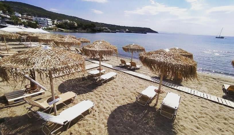 Παραθαλασσια Στουντιο Μιχαλιας Sea View Studio Michalias Agia Marina  Zewnętrze zdjęcie