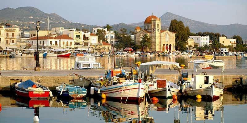 Παραθαλασσια Στουντιο Μιχαλιας Sea View Studio Michalias Agia Marina  Zewnętrze zdjęcie