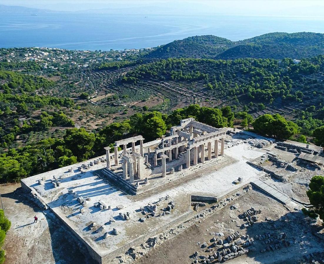 Παραθαλασσια Στουντιο Μιχαλιας Sea View Studio Michalias Agia Marina  Zewnętrze zdjęcie