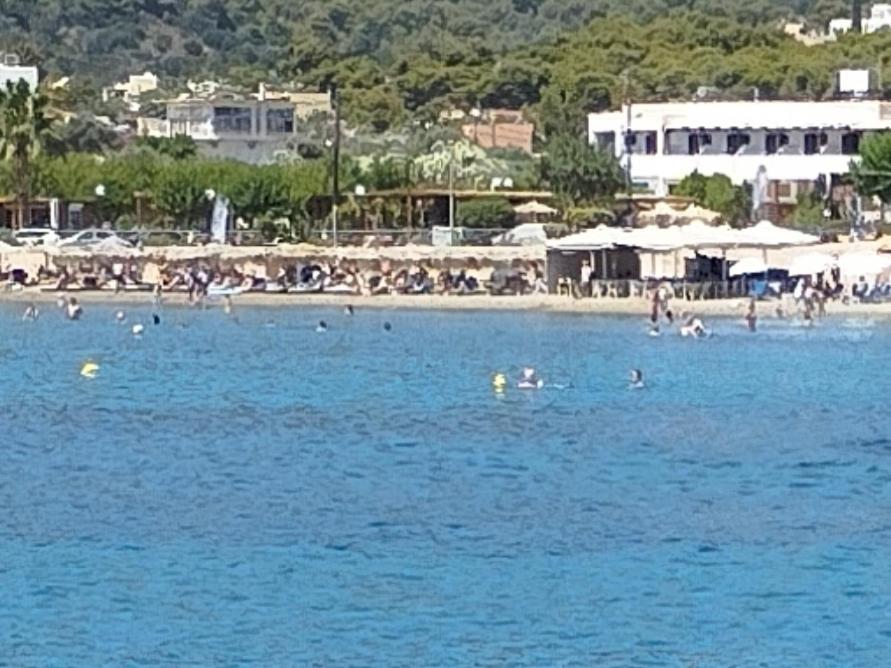 Παραθαλασσια Στουντιο Μιχαλιας Sea View Studio Michalias Agia Marina  Zewnętrze zdjęcie
