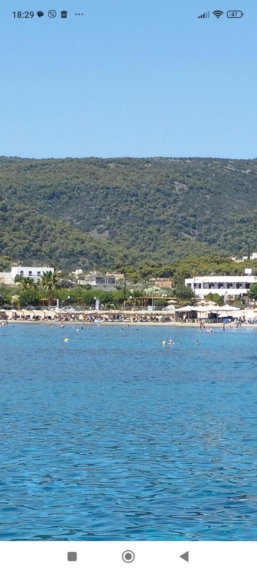 Παραθαλασσια Στουντιο Μιχαλιας Sea View Studio Michalias Agia Marina  Zewnętrze zdjęcie