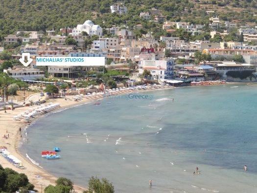 Παραθαλασσια Στουντιο Μιχαλιας Sea View Studio Michalias Agia Marina  Zewnętrze zdjęcie